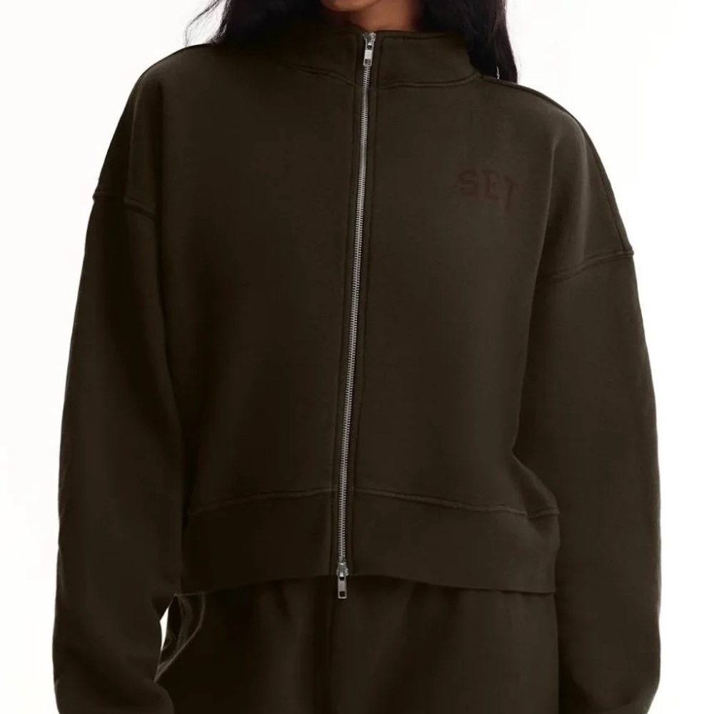 SET Active Brown Crew Neck Sweater